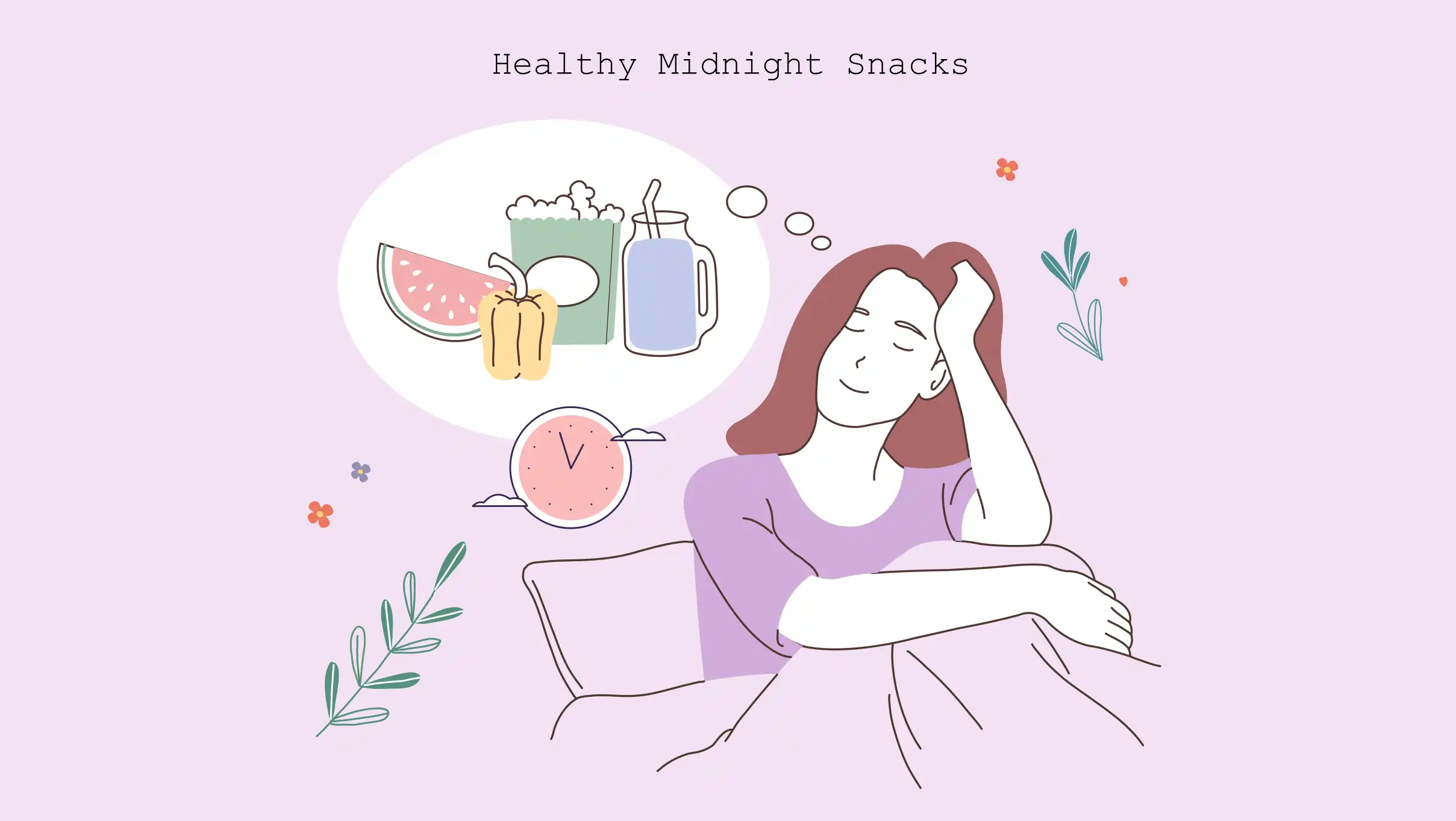 xxx Healthy midnight snacks illustration Healthy Midnight Snacks