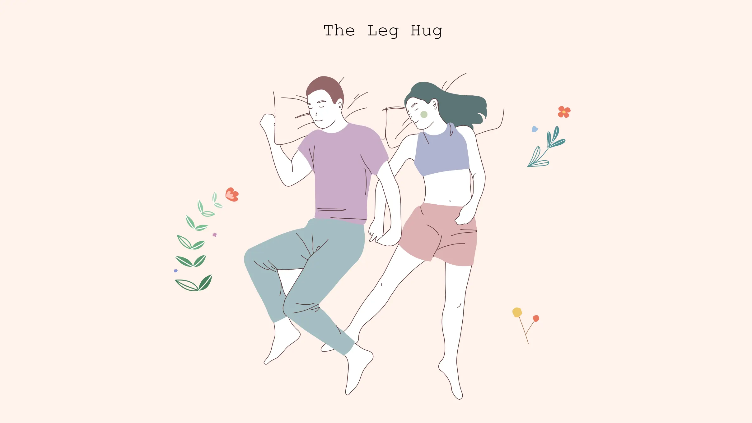 xxx Leg Hug Couple sleeping in leg hug positions