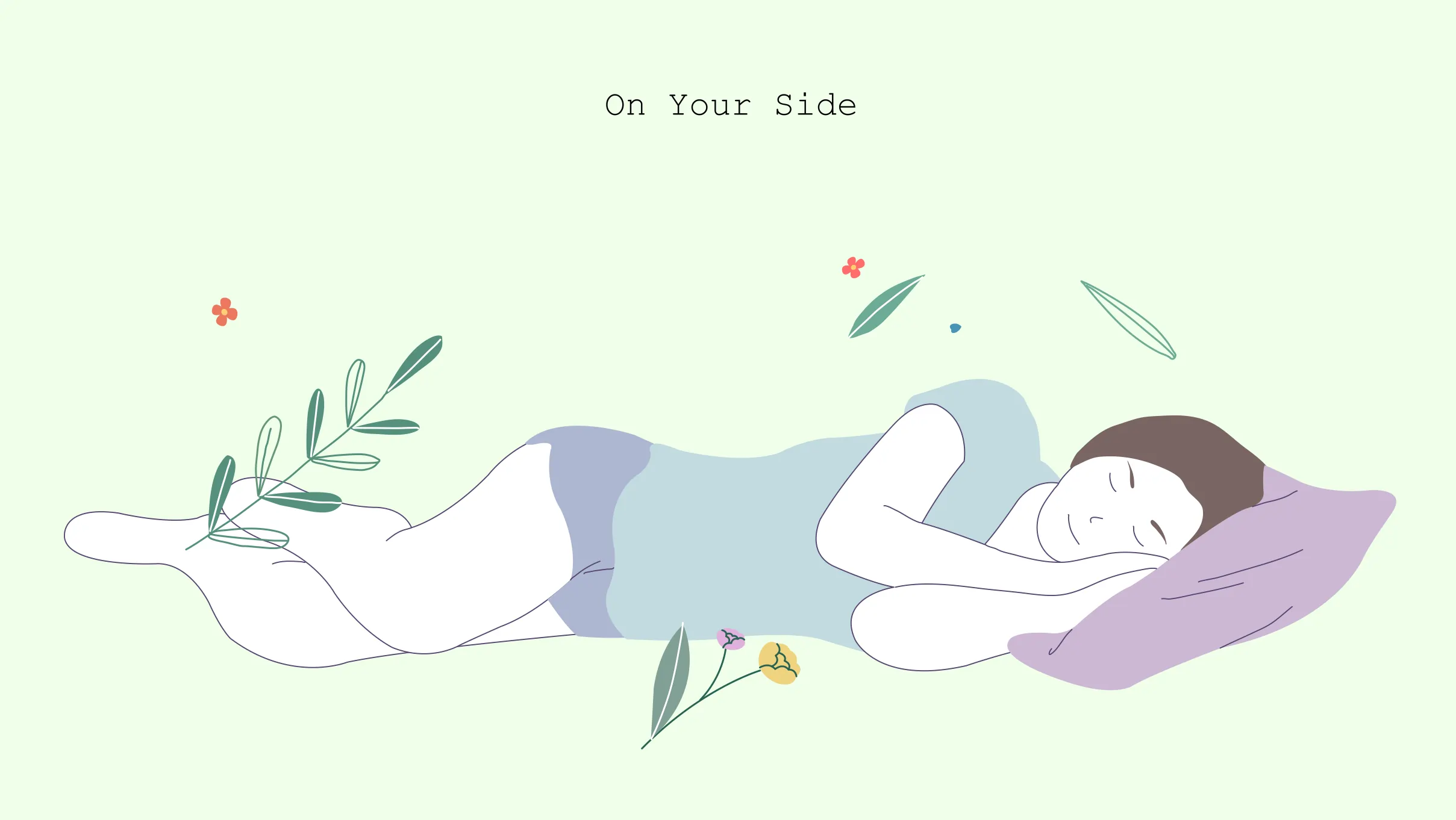 xxx On Your Side women sleeping on side