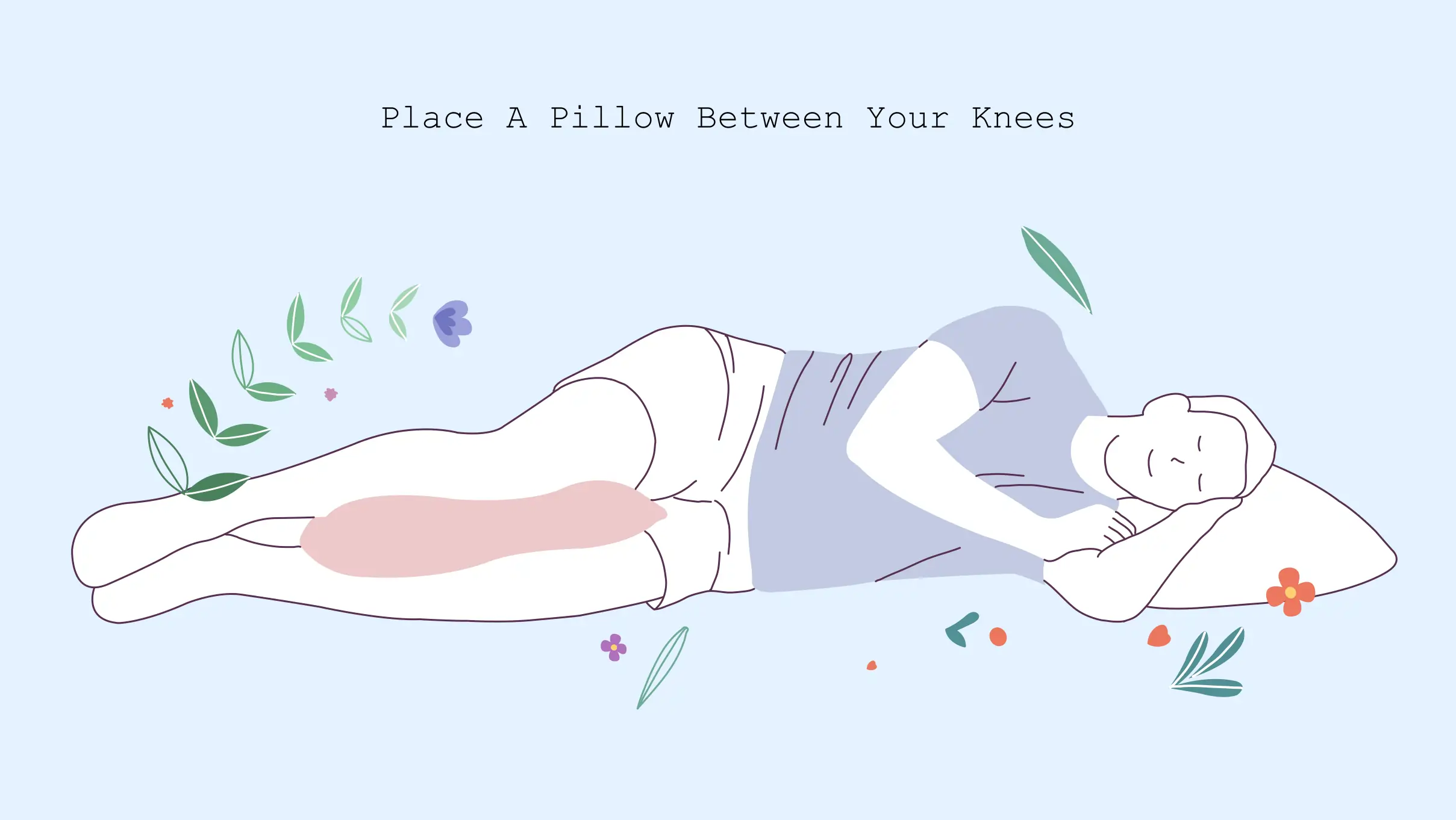 xxx Place A Pillow Between Your Knees women sleep Pillow Between Knees
