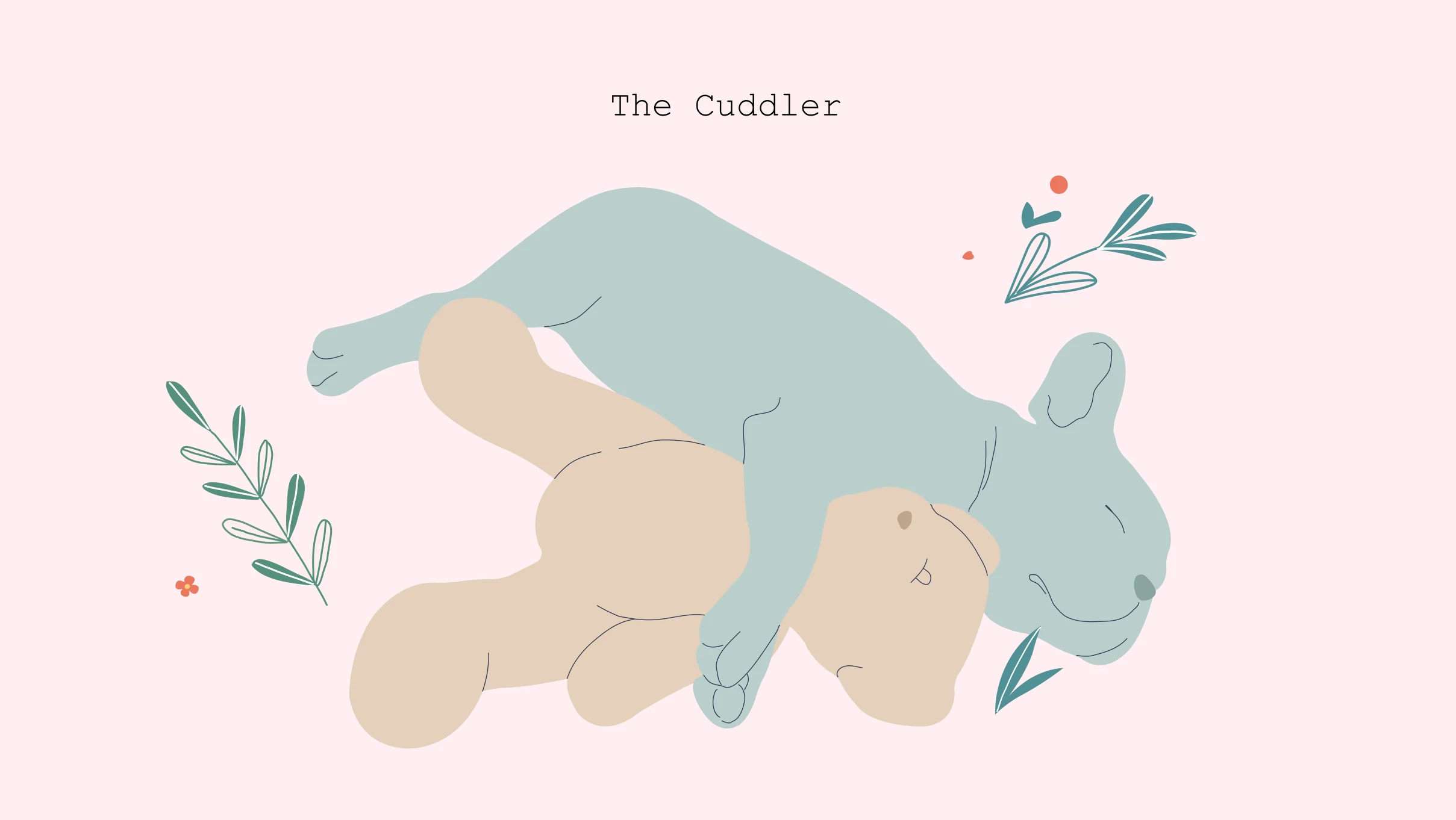 xxx The Cuddler Dog sleeping in Cuddler sleeping position
